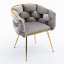 Luxury Modern Simple Leisure Single Sofa Chair Bedroom Lazy Person Household Dresser Stool Manicure Table Back Chair by HouseOfZazla