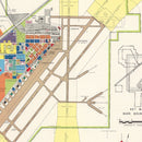 Vintage Map of Nellis Air Force Base, 1951