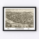 Vintage Map of Lewisburgh, Pennsylvania 1884