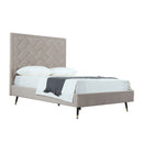 Crosby - Bed With Upholstered Headboard And Slats by HouseOfZazla