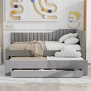 Upholstered Daybed With Trundle And 3 Drawers by HouseOfZazla