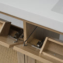 Bathroom Vanity With Double Sink, Large Storage Space by HouseOfZazla