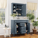 Bathroom Vanity With Top Sink, Mirror Cabinet, 2 Soft Closing Doors & 2 Drawers by HouseOfZazla