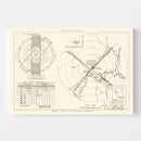 Vintage Map of the Nellis Air Force Base Vicinity, 1951