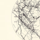Vintage Map of the Parks Air Force Base Vicinity, 1951