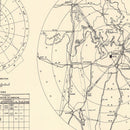 Vintage Map of the Perrin Air Force Base Vicinity, 1952
