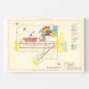 Vintage Map of Pinecastle Air Force Base, 1952