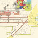 Vintage Map of Pinecastle Air Force Base, 1952