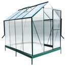 Polycarbonate house, Heavy Duty Outdoor Aluminum Walk-In House Kit With Rain Gutter, Vent And Door For Backyard Garden by HouseOfZazla
