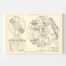 Vintage Map of the Pinecastle Air Force Base Vicinity, 1952