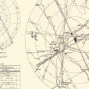 Vintage Map of the Randolph Air Force Base Vicinity, 1950