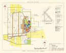 Vintage Map of Reese Air Force Base, 1952