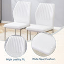 Luxury Simple High Resilience Dining Chair With Metal Legs