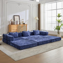 Convertible Floor Sofa Bed, Boneless Modular Sectional Sofa For Living Room by HouseOfZazla
