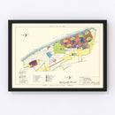 Vintage Map of Sampson Air Force Base, 1951