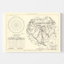 Vintage Map of the Sampson Air Force Base Vicinity, 1951