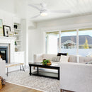 52" Low Profile Ceiling Fan with Lights, Quiet Reversible DC Motor, Dimmable LED by HouseOfZazla