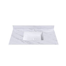 Bianco Carrara Venato Marble Vanity Top With Pre Drilled Faucet Hole And Undermount Sink by HouseOfZazla