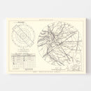 Vintage Map of the Scott Air Force Base Vicinity, 1952