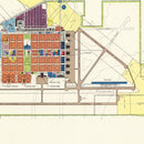 Vintage Map of Sheppard Air Force Base, 1952