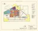 Vintage Map of Sheppard Air Force Base, 1952