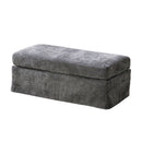 Ottoman Foot Stool With Metal Legs