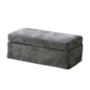 Ottoman Foot Stool With Metal Legs by Unique Piece Furniture