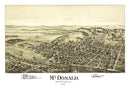 Vintage Map of McDonald, Pennsylvania 1897