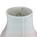 16"W x 12"H White Bell Shantung Shade