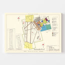 Vintage Map of Webb Air Force Base, 1951