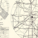 Vintage Map of the Wichita Municipal Airport Vicinity, 1952