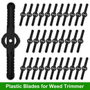 32Pcs Plastic Blades Replacement for Cordless Weed Trimmer
