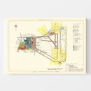 Vintage Map of Gunter Air Force Base, 1952