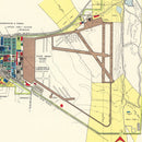 Vintage Map of Gunter Air Force Base, 1952
