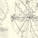 Vintage Map of the Gunter Air Force Base Vicinity, 1952