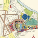 Vintage Map of Maxwell Air Force Base, 1952