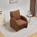 Modern Sherpa Upholstered Accent Chair, Comfortable Living Room Armchair, Lounge Chair For Bedroom, And Office by HouseOfZazla