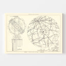 Vintage Map of the Atterbury Air Force Base Vicinity, 1953