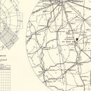 Vintage Map of the Atterbury Air Force Base Vicinity, 1953