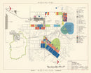 Vintage Map of Beale Air Force Base, 1952