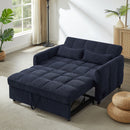 Loveseat Sofa Pull-Out Bed With Adjustable Backrest, 3 USB Ports And 2 Lumbar Pillows For Living Room by HouseOfZazla