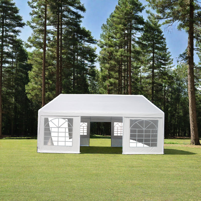 20x20 Feet Party Tent Heavy Duty Marquee Canopy Outdoor Wedding tent Carport Events Shelter Tent for Parties BBQ with Storgae Carry Bags