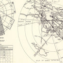 Vintage Map of the Long Beach Municipal Airport Vicinity, 1952