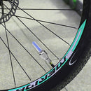 2 LED Tire Valve Caps Light Bike Bicycle Motorcycle Wheel Light Car Tire Valve Lamp w/ Batteries
