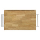 Jalen 3-door Mobile Kitchen Cart Natural Brown and White