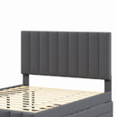 Full Size Upholstered Platform Bed with Twin Size Trundle and 3 Drawers by HouseOfZazla