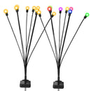 2Pcs Solar Firefly Lights Swaying Decorative Pathway Lamp IP65 Waterproof Landscape Patio Yard Night Light