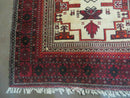 4' X 7' Vintage Handmade Pakistan Turkoman Bokhara Balouch Woven Wool Rug Nice