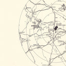 Vintage Map of the Wolters Air Force Base Vicinity, 1951