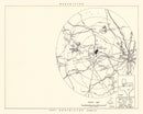 Vintage Map of the Wolters Air Force Base Vicinity, 1951